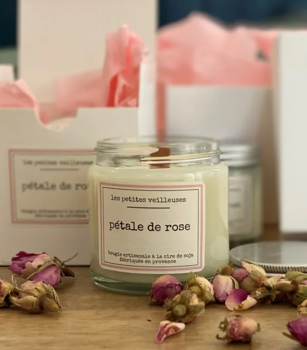 Bougie Pétale de Rose 120ML – Image 4
