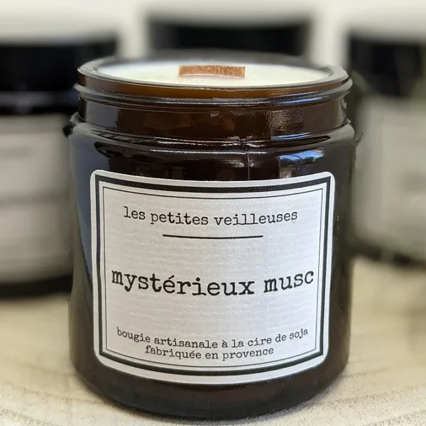 Bougie Mystérieux Musc 120ml – Image 3